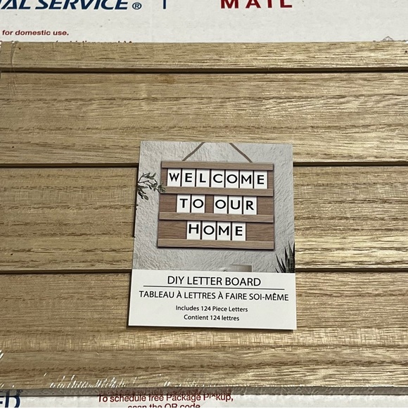 New MDF Hanging DIY Letter Board Wall Decor, 7.87 in x 6.69 in - Picture 5 of 12